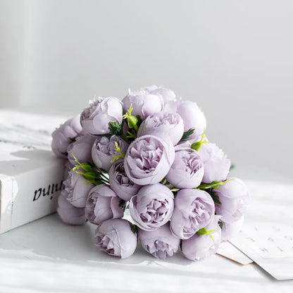 Bouquet de Pivoines Violettes Artificielles