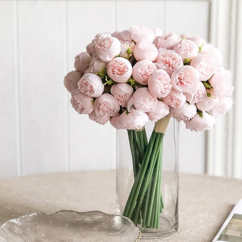 Bouquet de Pivoines Blanches Artificielles